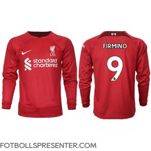 Liverpool Roberto Firmino #9 Hemma Matchtröja 2022-23 Långärmad
